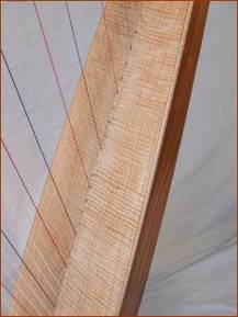 Picture of harp soundboard