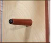 Picture of screw-in table leg for hammered dulcimer